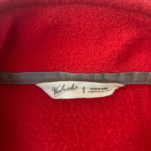 Woolrich Fleece Vest Red Small - Picture 5 of 6